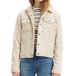 White Sherpa Levi's Jacket